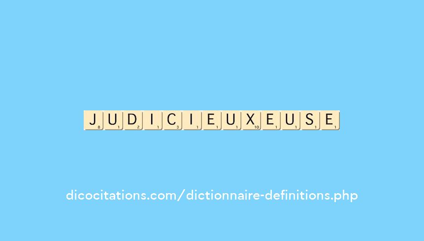 judicieux--euse