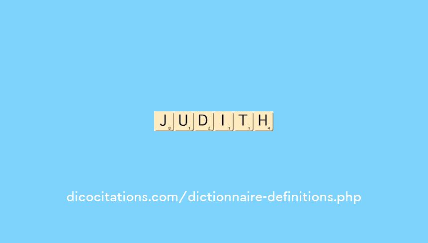 judith judith