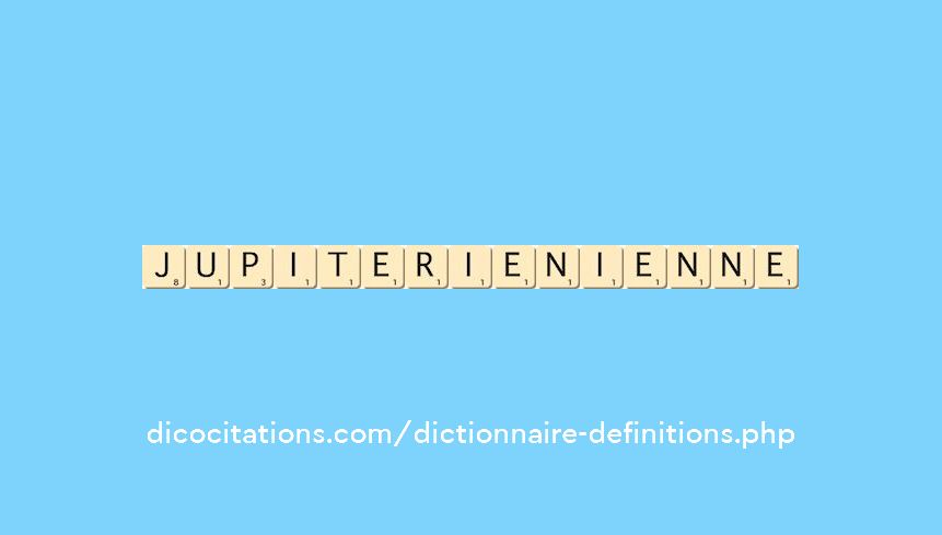 jupiterien--ienne
