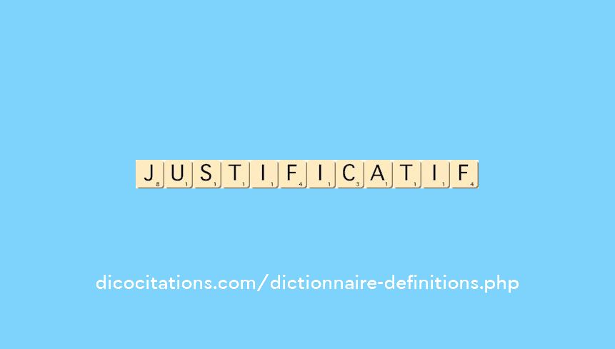 justificatif justificatif