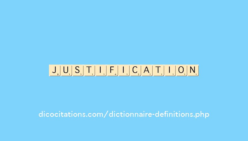 justification
