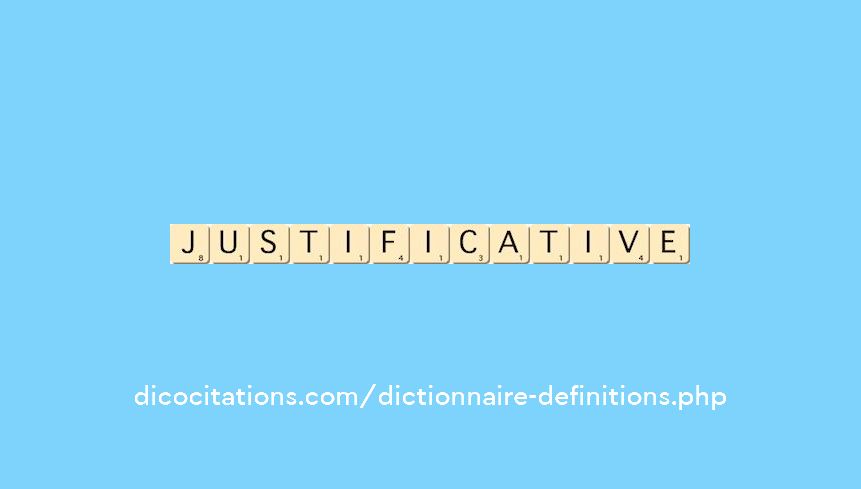 justificative justificative