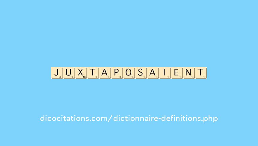 juxtaposaient juxtaposaient