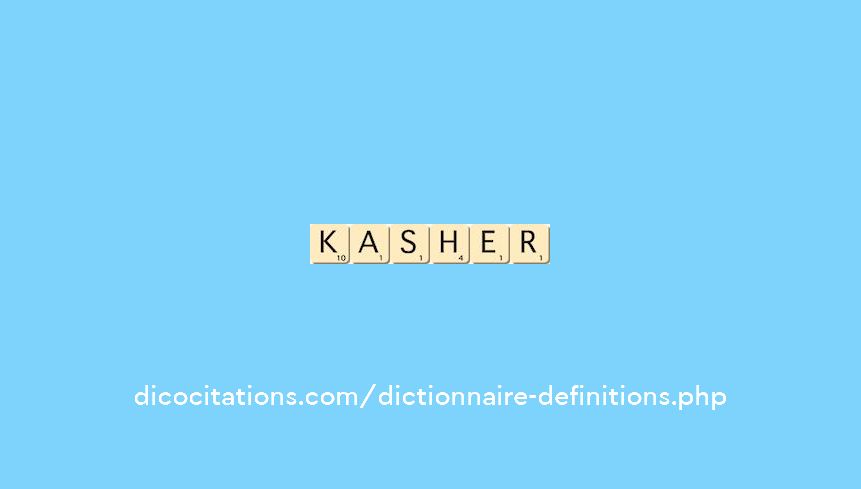 kasher kasher
