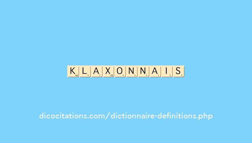 klaxonnais