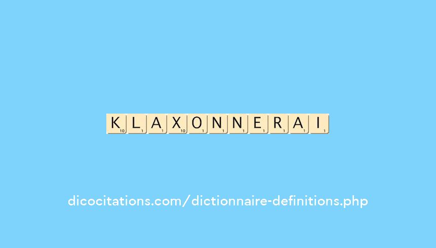 klaxonnerai klaxonnerai