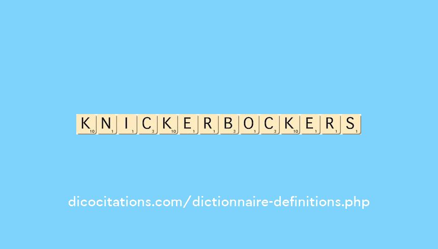 knickerbockers knickerbockers