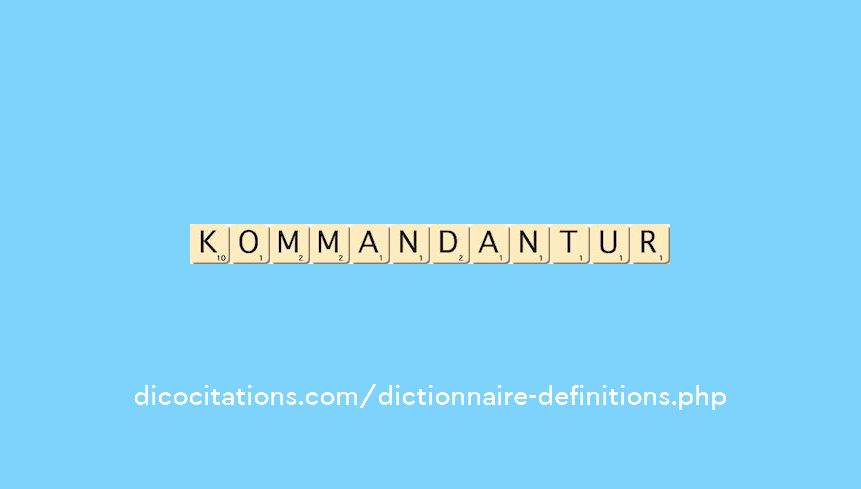kommandantur kommandantur