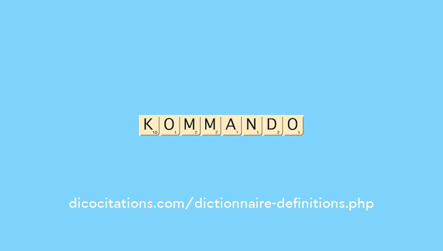 kommando kommando