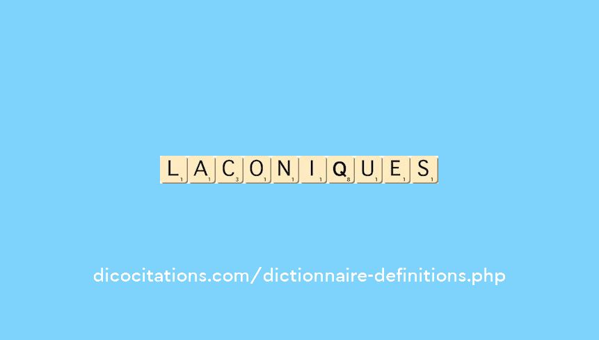 laconiques laconiques
