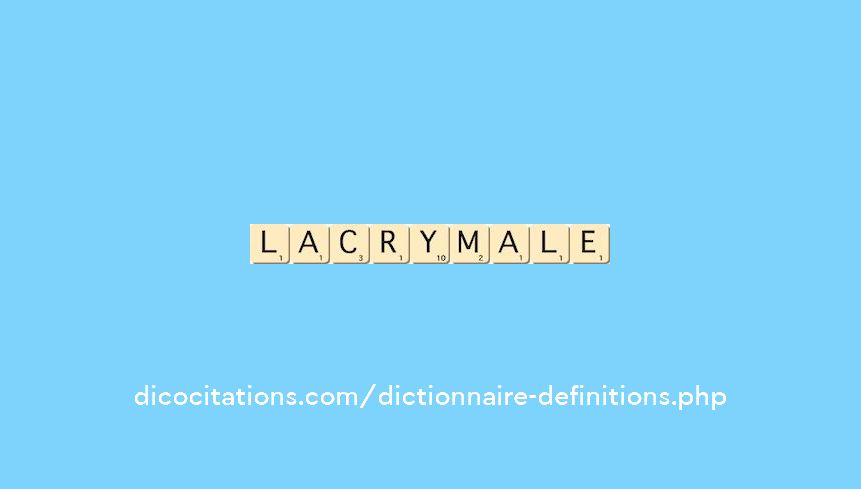 lacrymale lacrymale