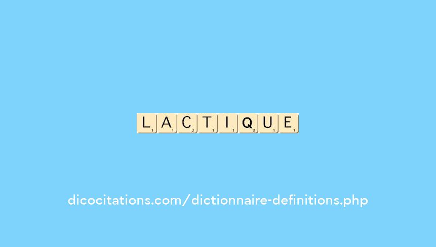 lactique lactique