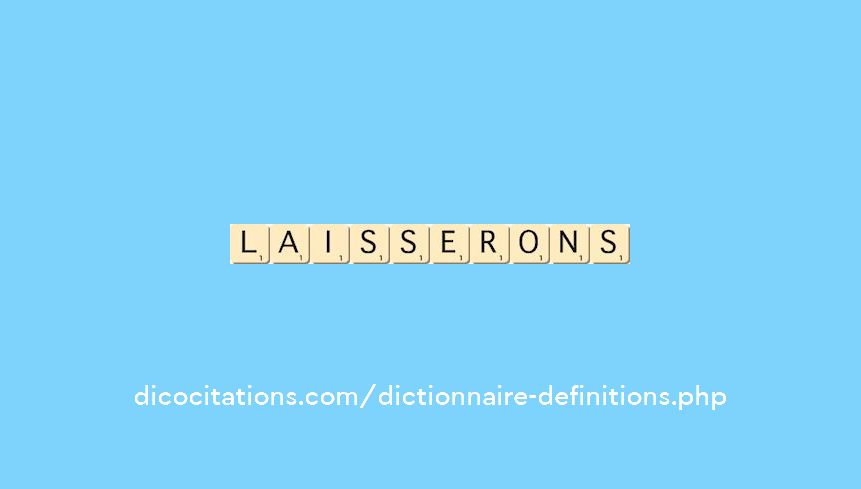 laisserons laisserons