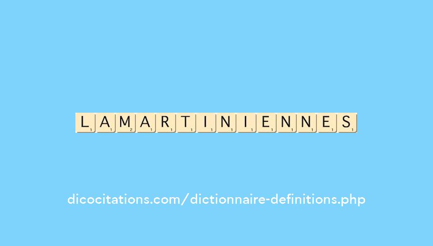 lamartiniennes lamartiniennes