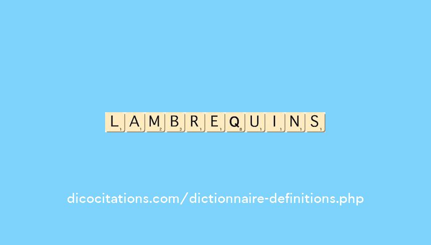 lambrequins lambrequins