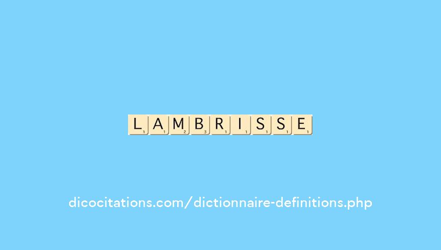 lambrisse