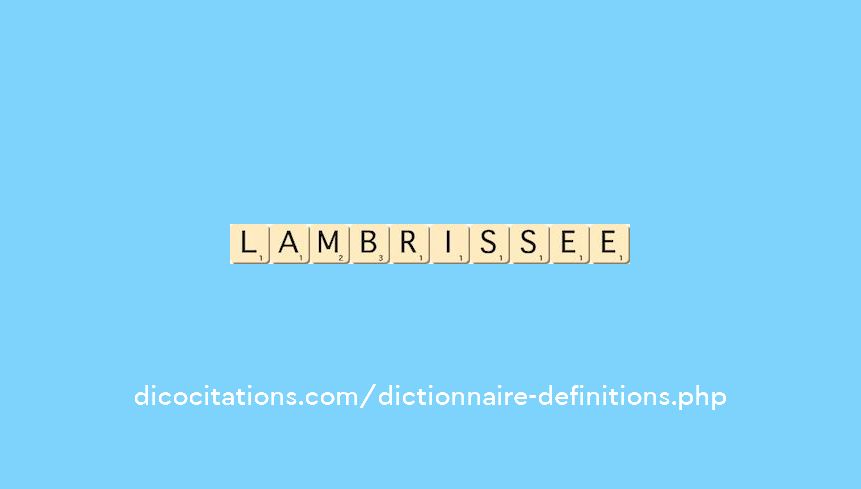 lambrissee
