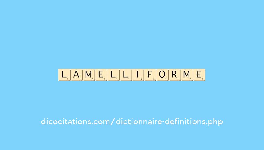 lamelliforme lamelliforme