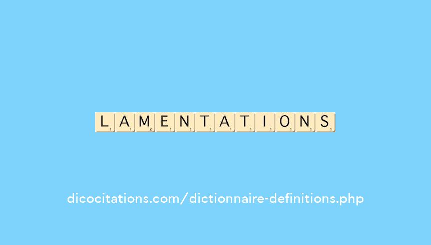 lamentations