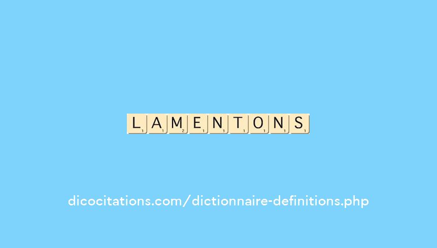 lamentons lamentons