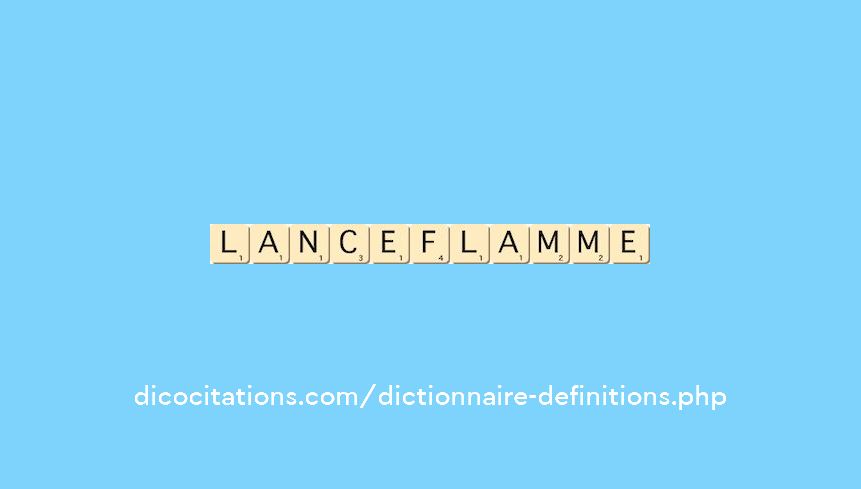 lance-flamme lance-flamme