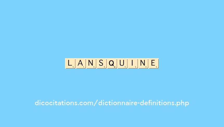 lansquine lansquine