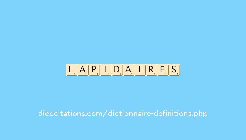 lapidaires lapidaires