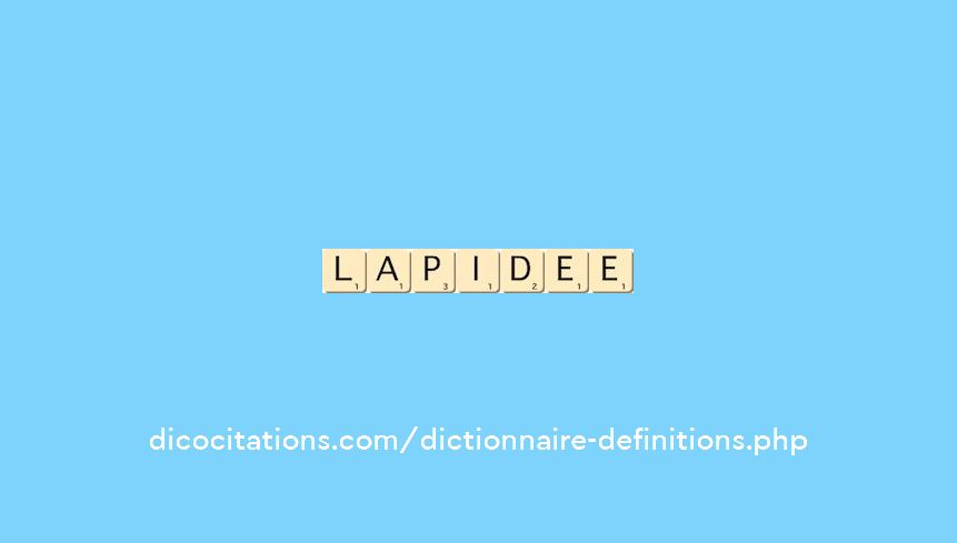 lapidee lapidee