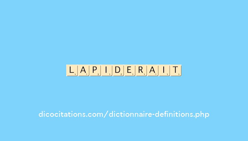 lapiderait lapiderait