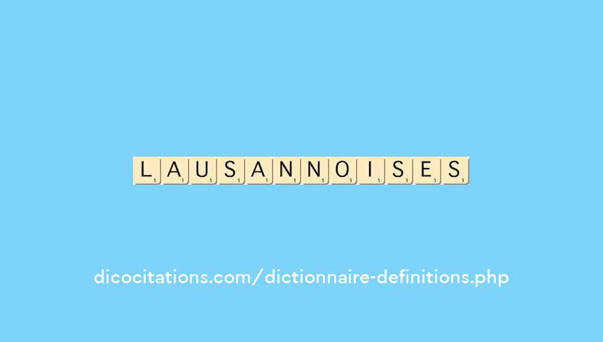 lausannoises lausannoises