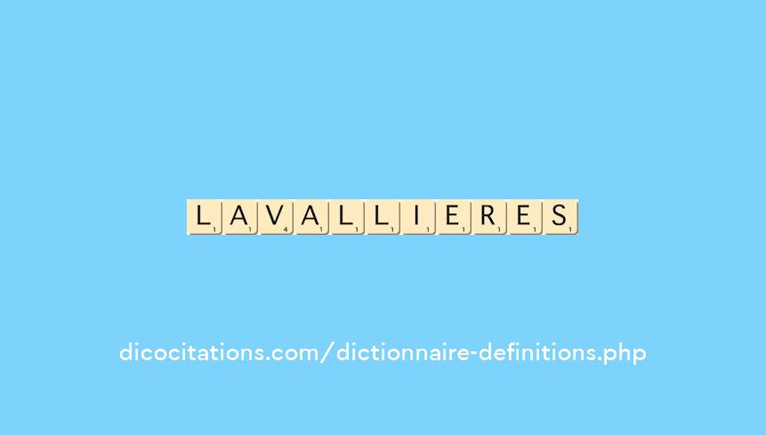 lavallieres
