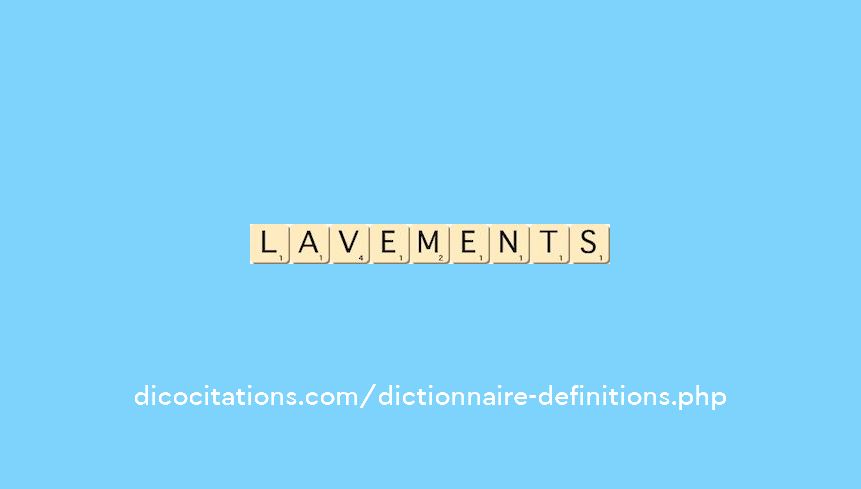 lavements lavements