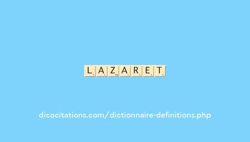 lazaret lazaret