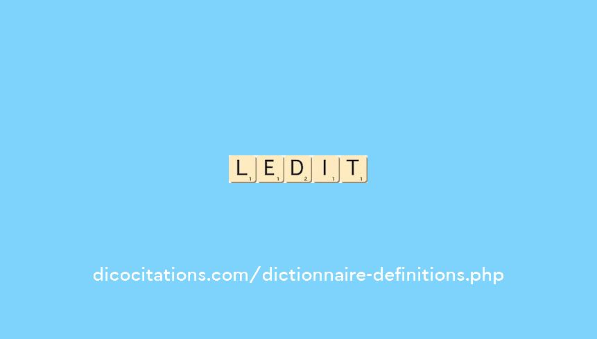 ledit ledit