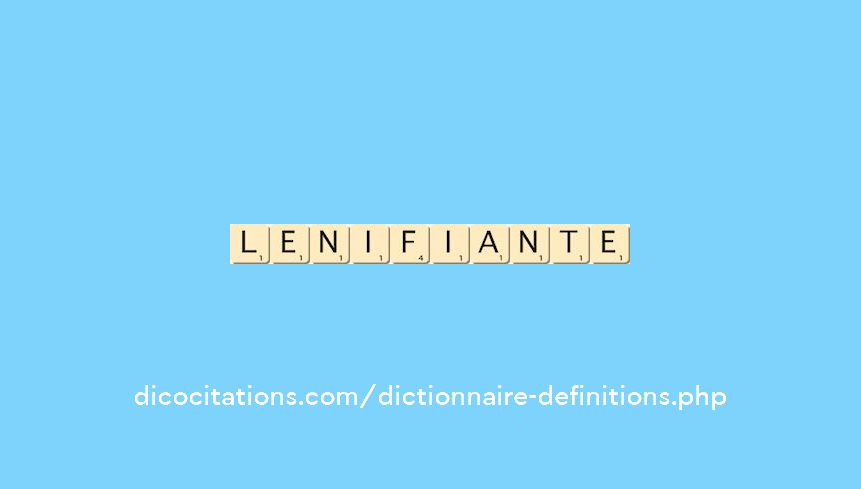 lenifiante lenifiante