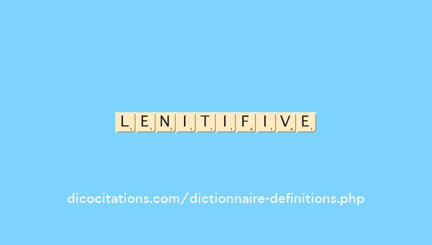 lenitif--ive