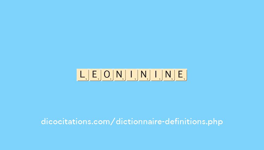 leonin--ine