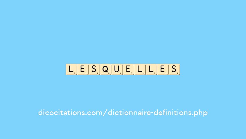 lesquelles lesquelles
