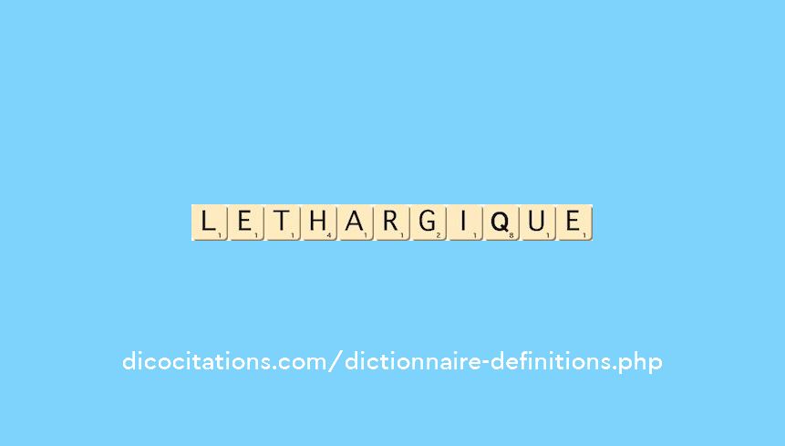lethargique lethargique