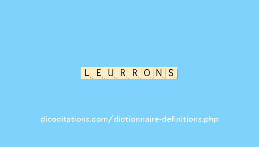 leurrons leurrons