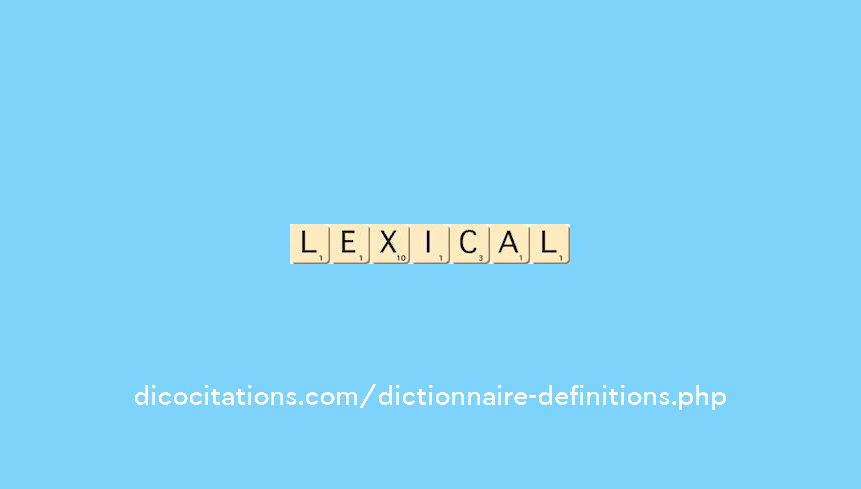 lexical lexical
