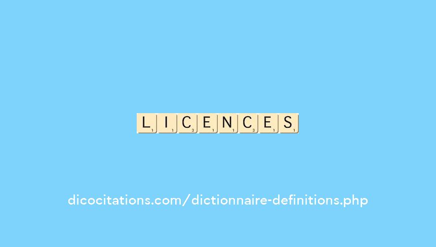 licences licences