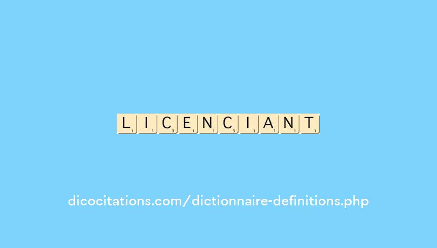 licenciant licenciant