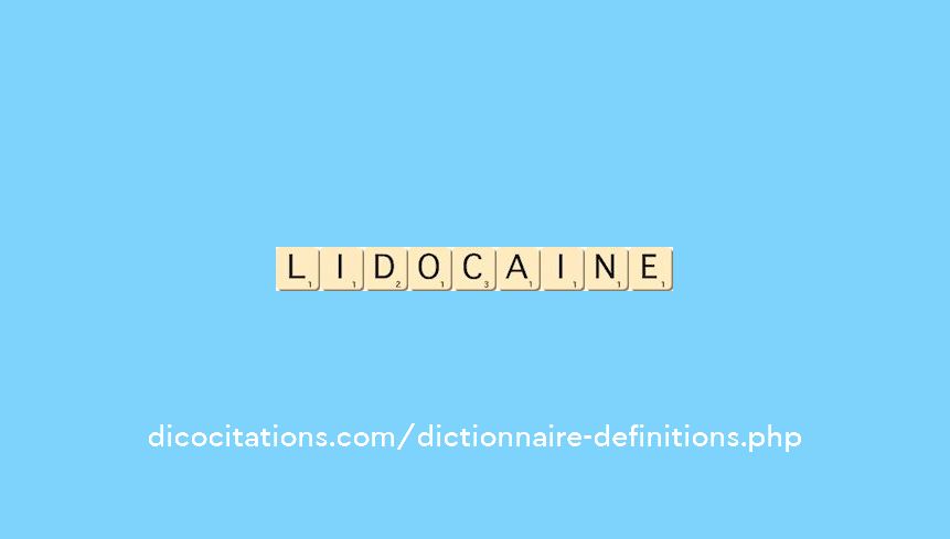 lidocaine