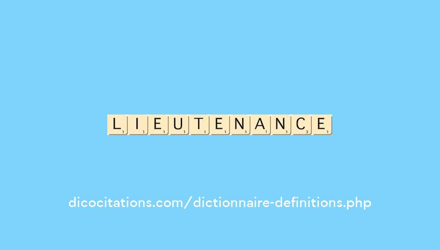 lieutenance