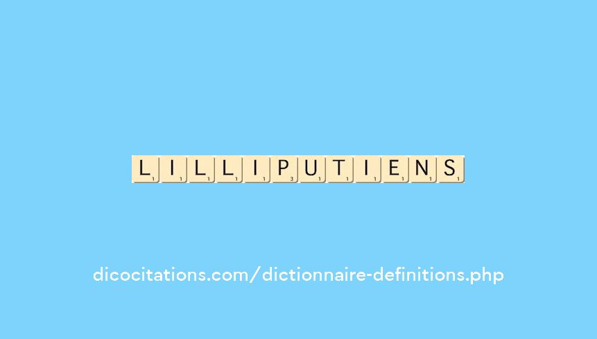 lilliputiens lilliputiens