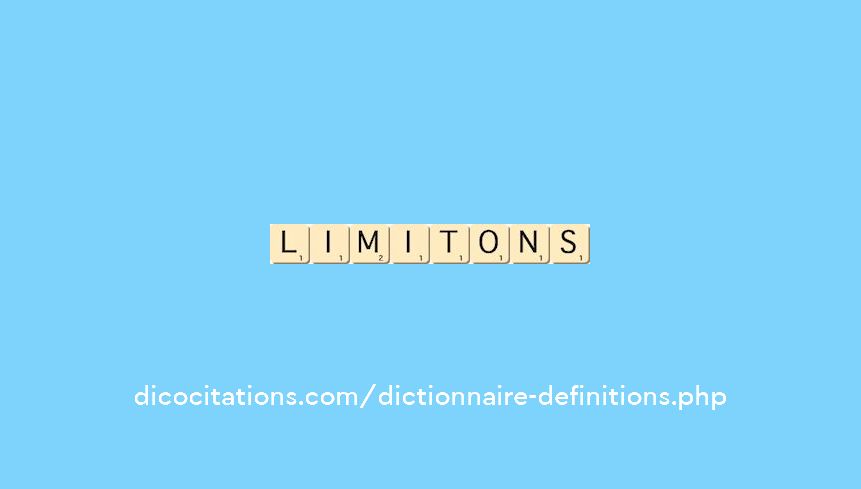 limitons limitons