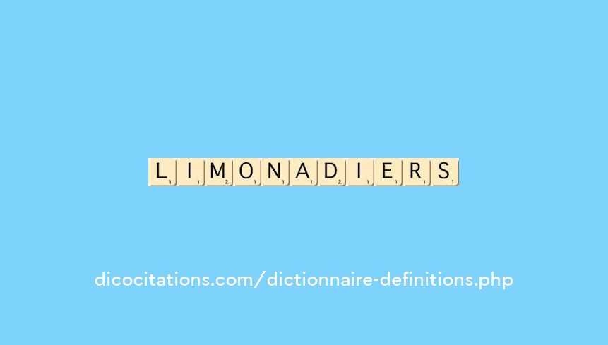 limonadiers limonadiers