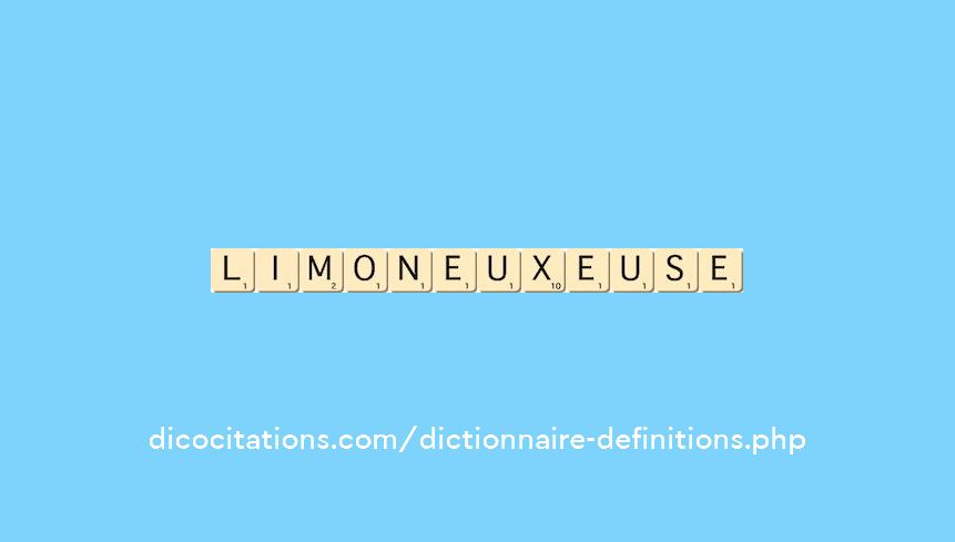 limoneux--euse