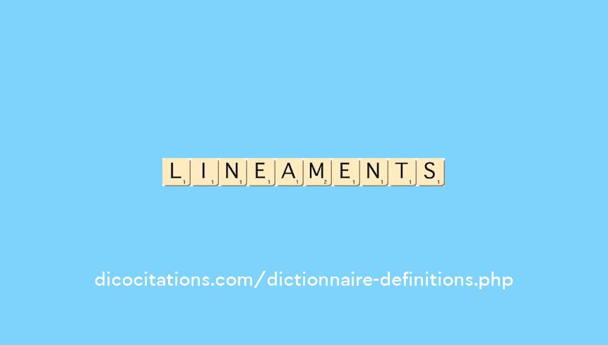 lineaments lineaments